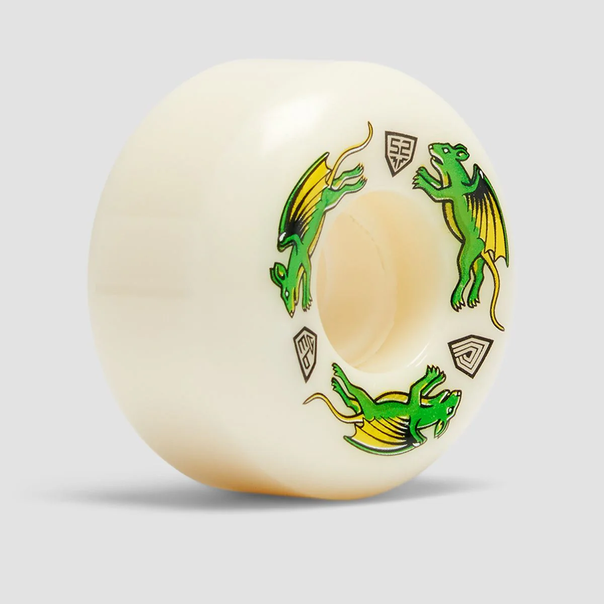 Powell Peralta Dragon Formula Nano Rats 97A V5 Skateboard Wheels White 52x 30mm - Image 3