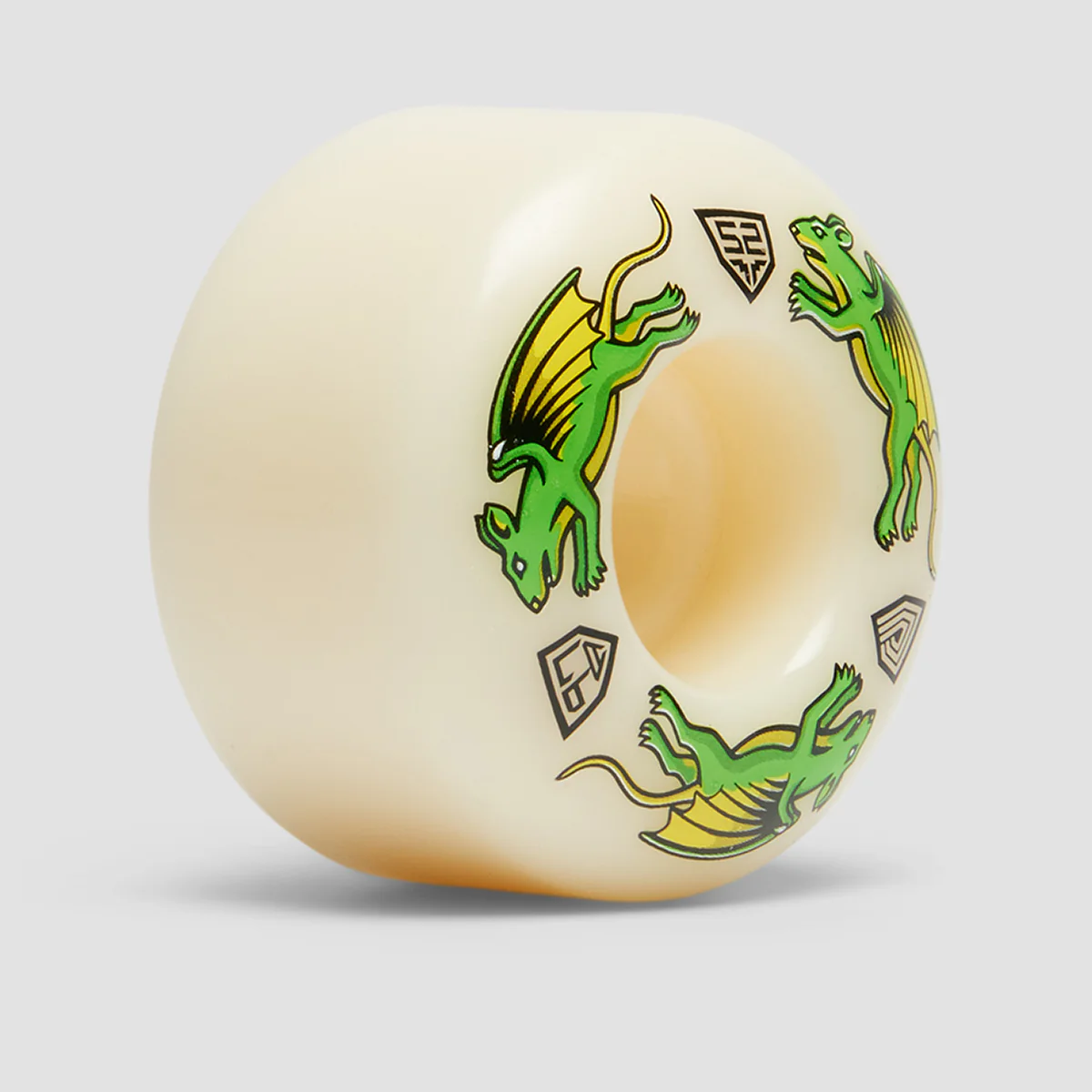 Powell Peralta Dragon Formula Nano Rats 97A V4 Skateboard Wheels White 52x34mm - Image 2
