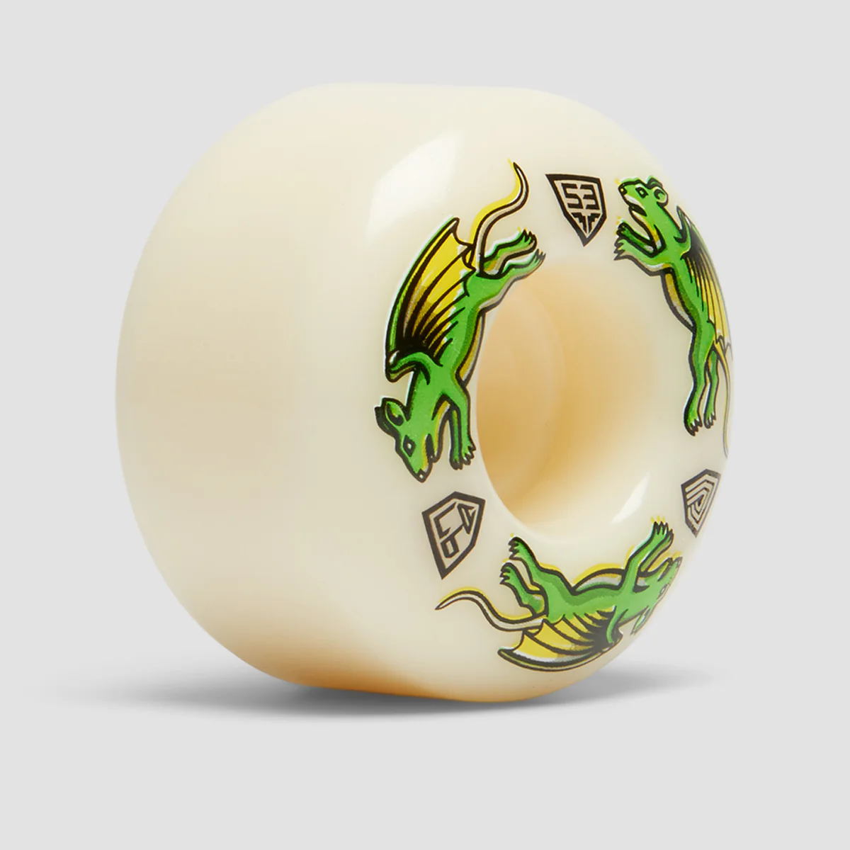 Powell Peralta Dragon Formula Nano Rats 97A V4 Skateboard Wheels White 53x34mm - Image 2