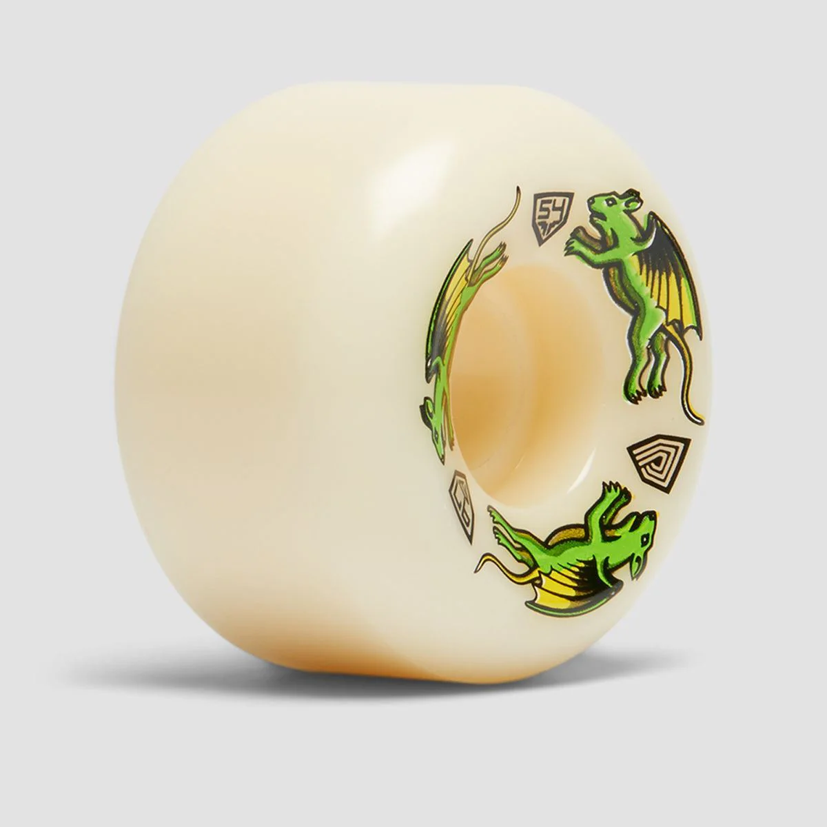Powell Peralta Dragon Formula Nano Rats 97A V6 Skateboard Wheels White 54x34mm - Image 2