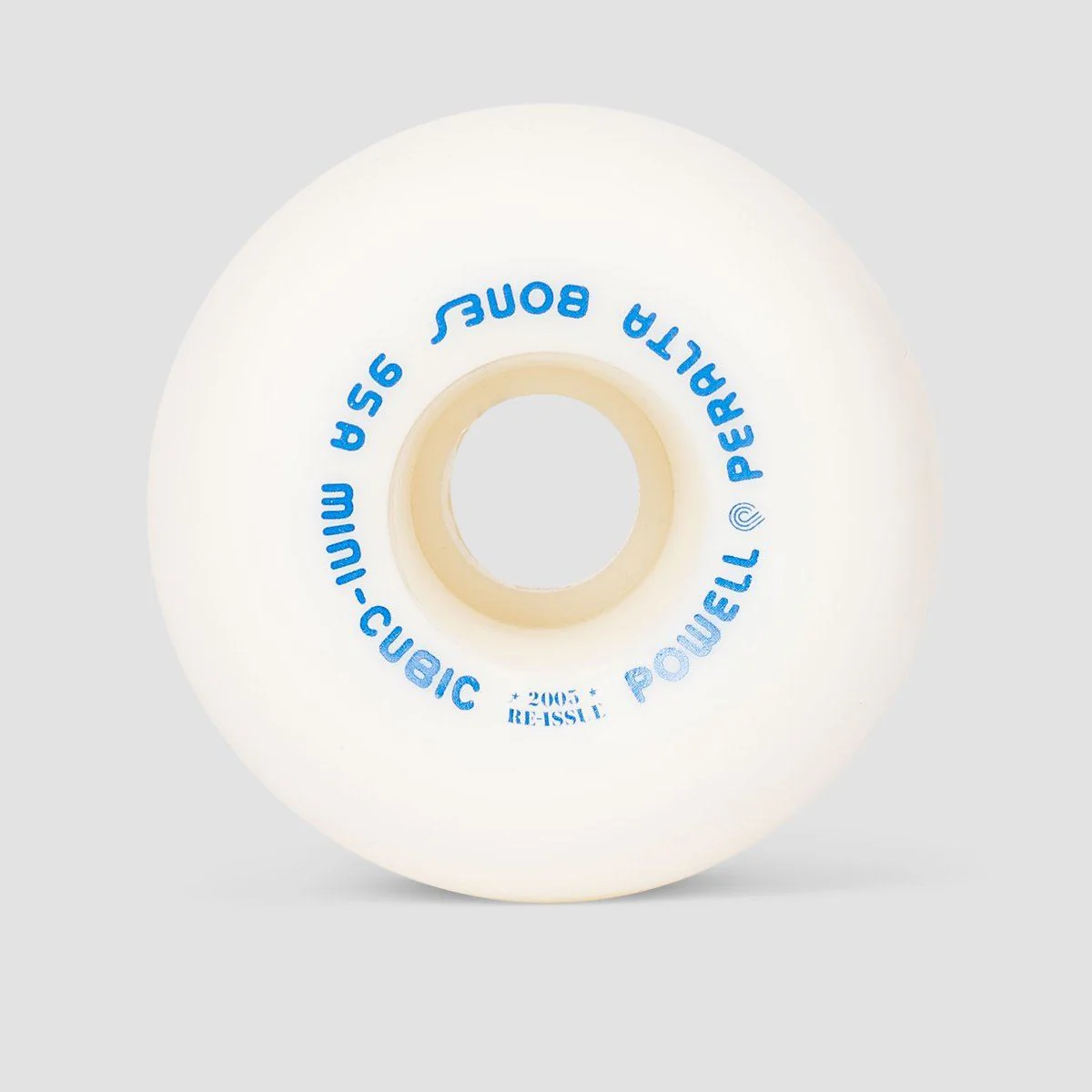 Powell Peralta Mini Cubic 95A Skateboard Wheels White 64mm - Image 2
