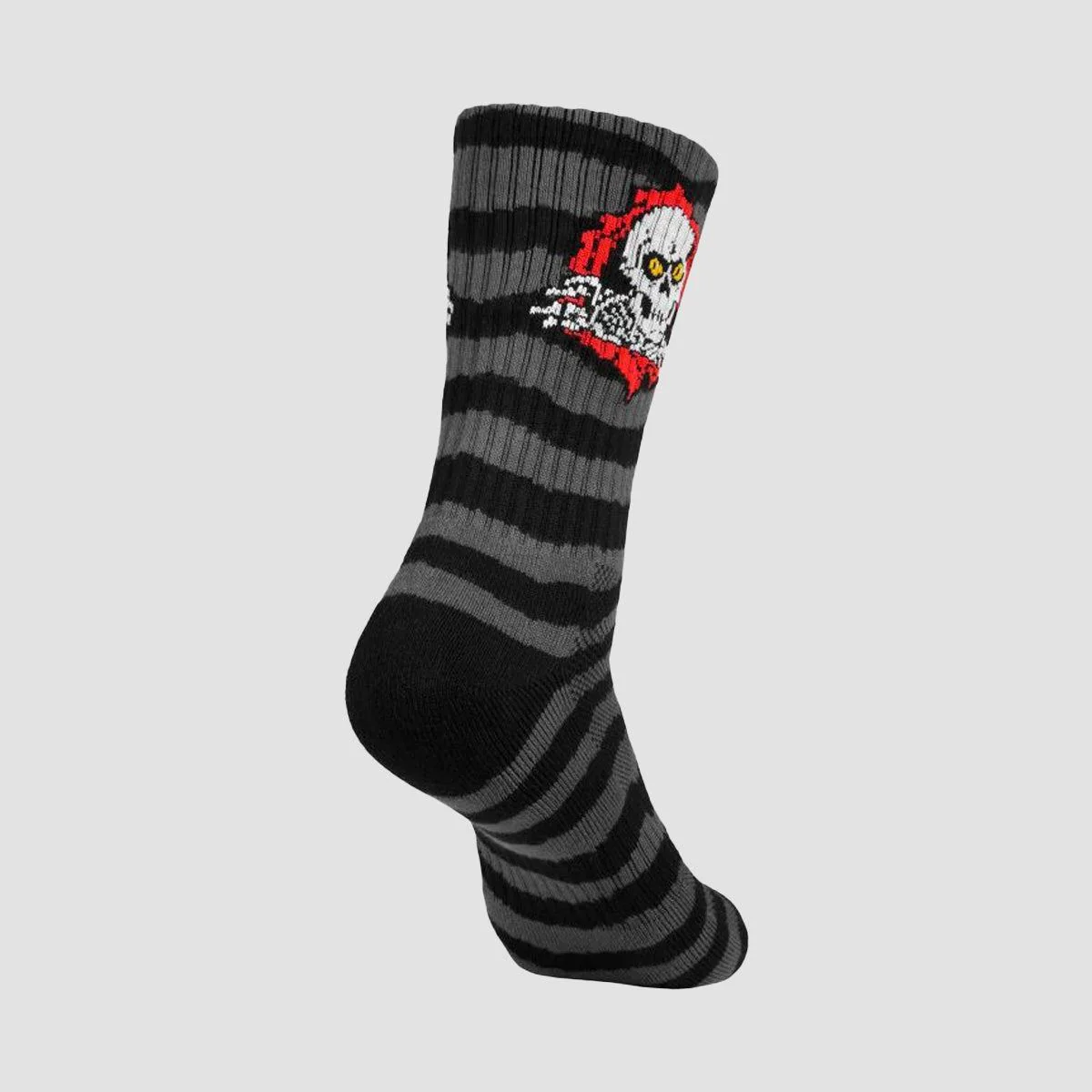 Powell Peralta Ripper Cotton Socks Stripes Charcoal/Black - Image 2