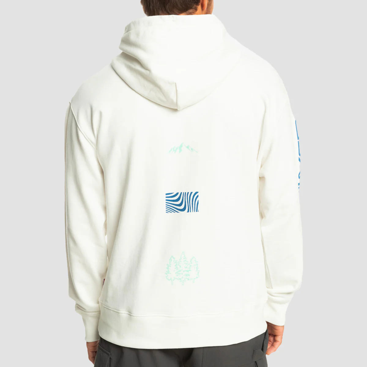 Quiksilver Atmospheric Force Pullover Hoodie Snow White - Image 2