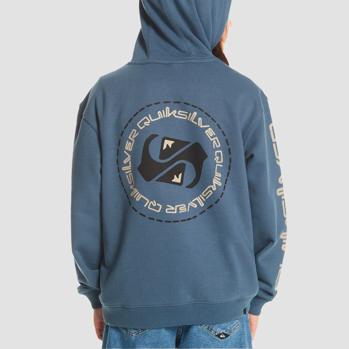 Quiksilver Colour Flow Pullover Hoodie Bering Sea - Kids - Image 2