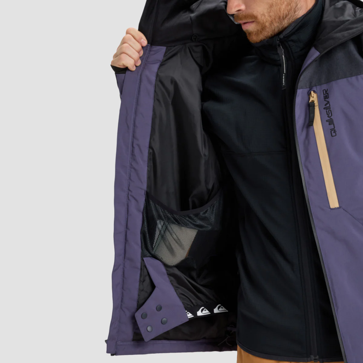 Quiksilver Dawson 10K Snow Jacket Graystone - Image 3