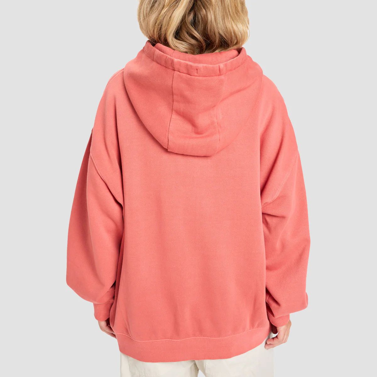 Quiksilver Essential Pullover Hoodie Mineral Red - Womens - Image 3
