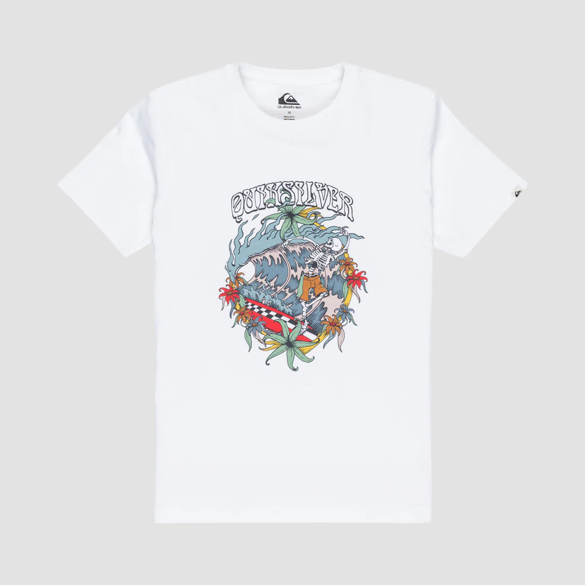 Quiksilver EV In Waves T-Shirt White - Kids