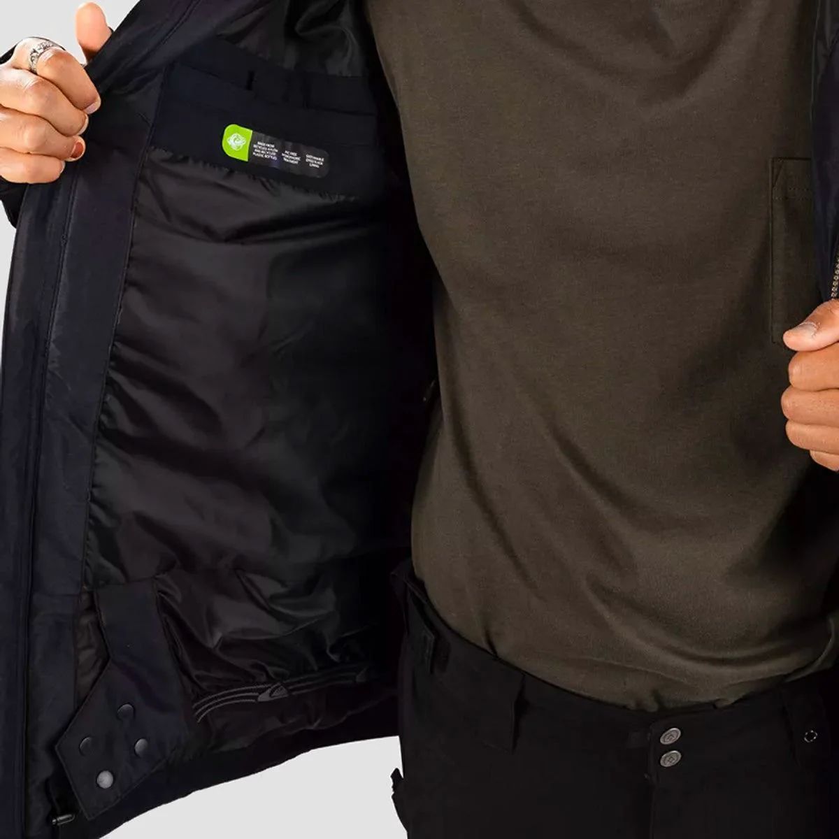 Quiksilver Fairbanks 10K Snow Jacket True Black - Image 3