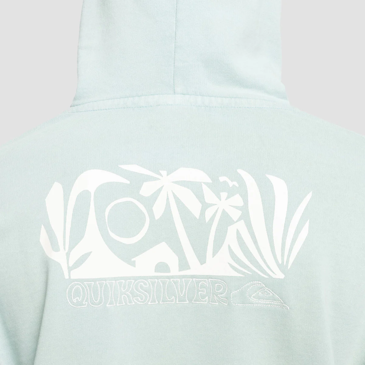 Quiksilver Garment Dye Pullover Hoodie Aquifer - Image 3