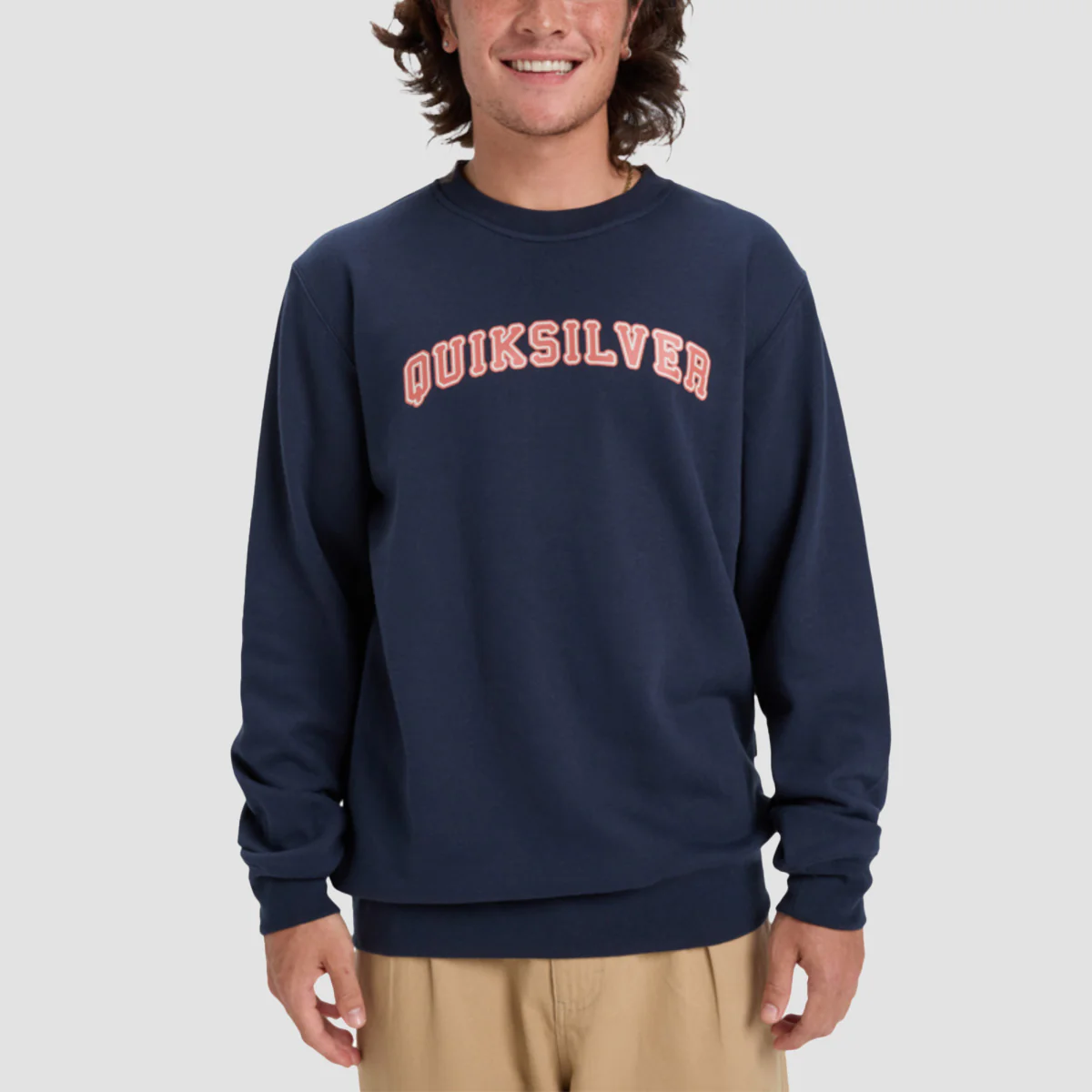 Quiksilver Graphic Crew Sweatshirt Dark Navy