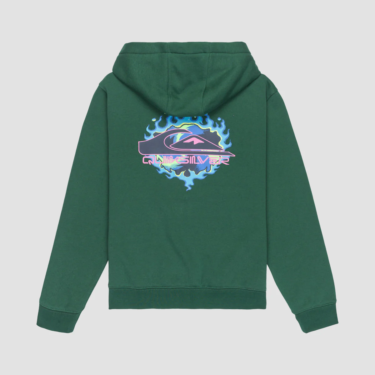 Quiksilver Graphic Zip Hoodie Trekking Green - Kids - Image 2