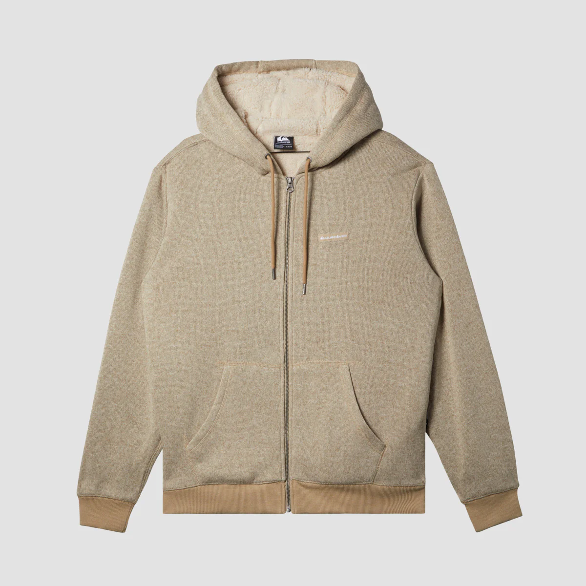 Quiksilver Keller Sherpa Zip Hoodie Twill Heather - Image 3