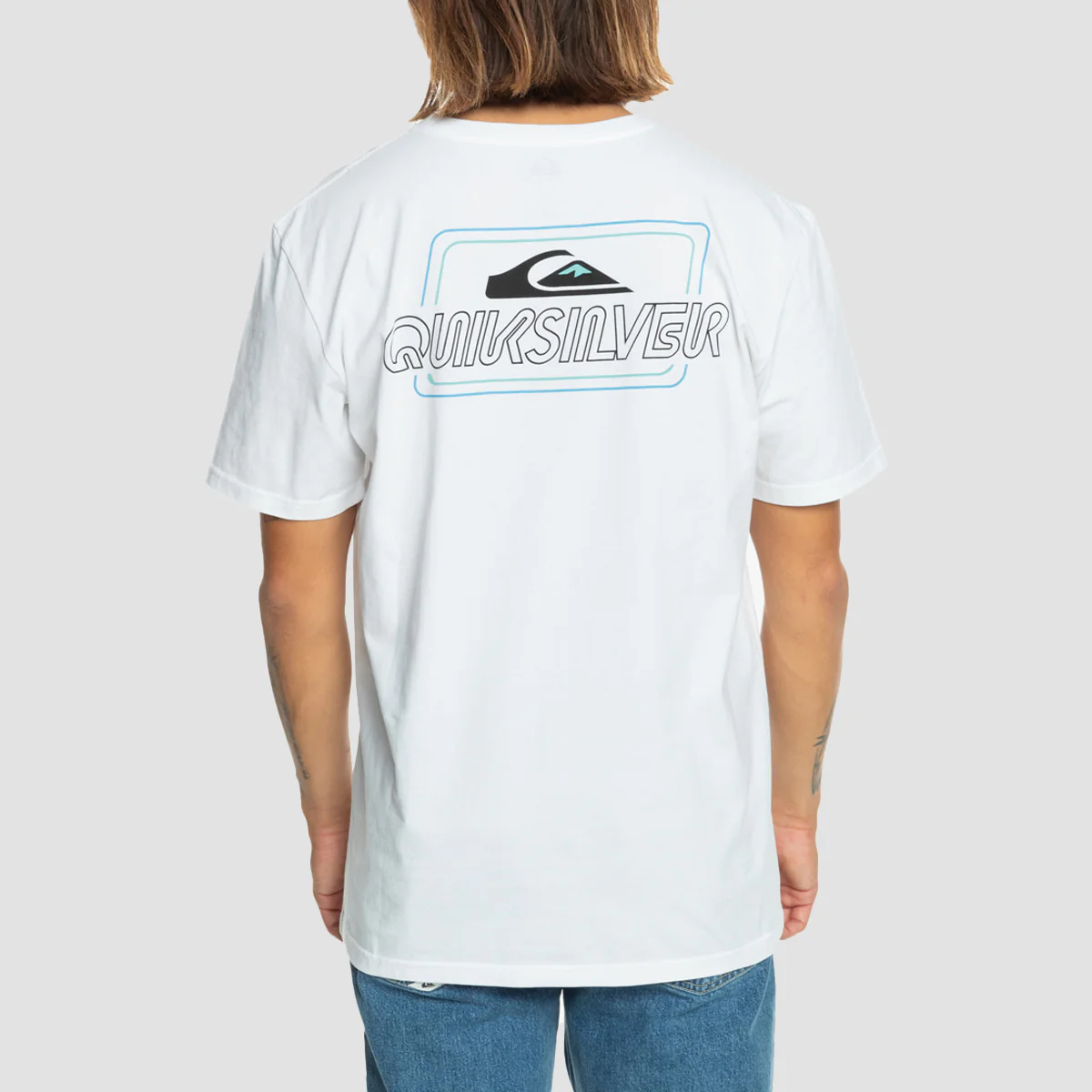 Quiksilver Line By Line T-Shirt White - Image 2