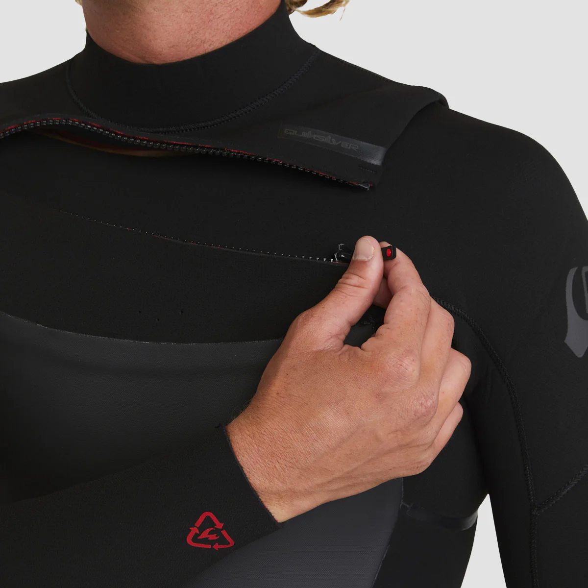 Quiksilver Marathon Sessions 4/3mm Chest Zip Wetsuit Black - Image 3