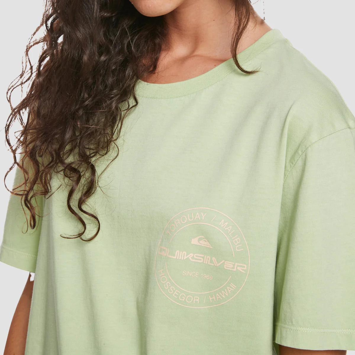 Quiksilver Mineral Organic T-Shirt Green Milieu - Womens - Image 3