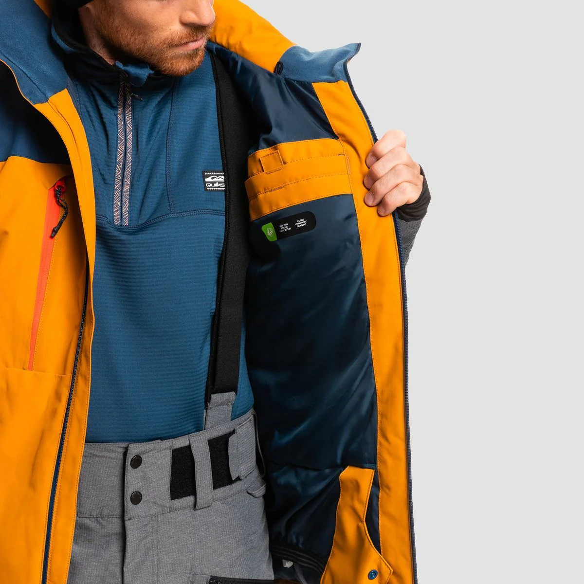 Quiksilver Mission Plus 10K Snow Jacket Buckthorn Brown - Image 4
