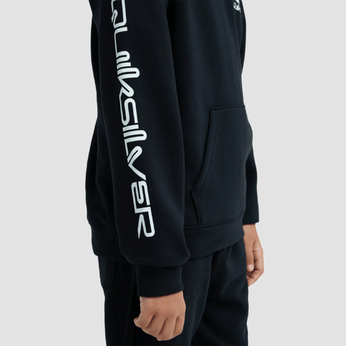 Quiksilver Omni Logo Pullover Hoodie Black - Kids - Image 2