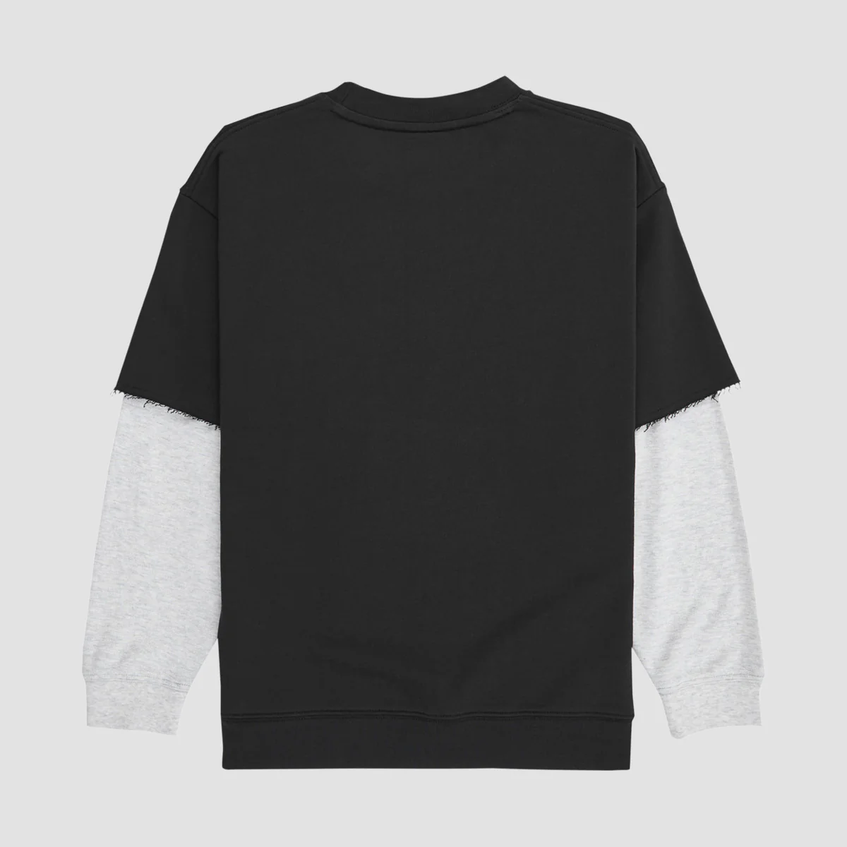 Quiksilver Openbar Mock Layered Crew Sweatshirt Black - Kids - Image 2