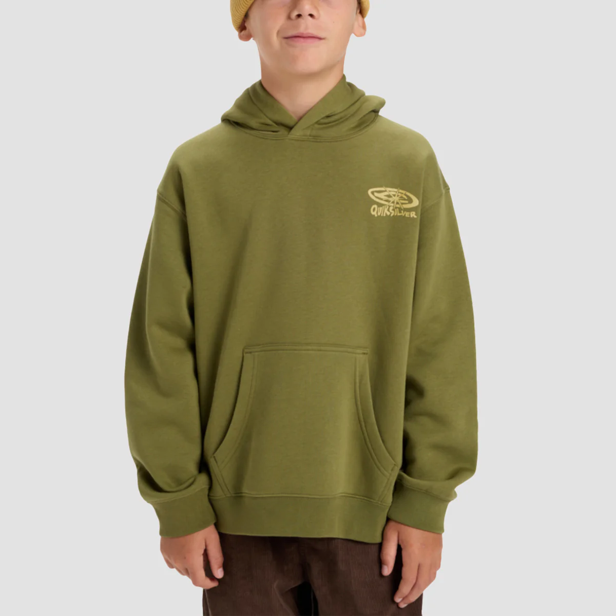 Quiksilver Salt Water Graphic Pullover Hoodie Loden Green - Kids - Image 2
