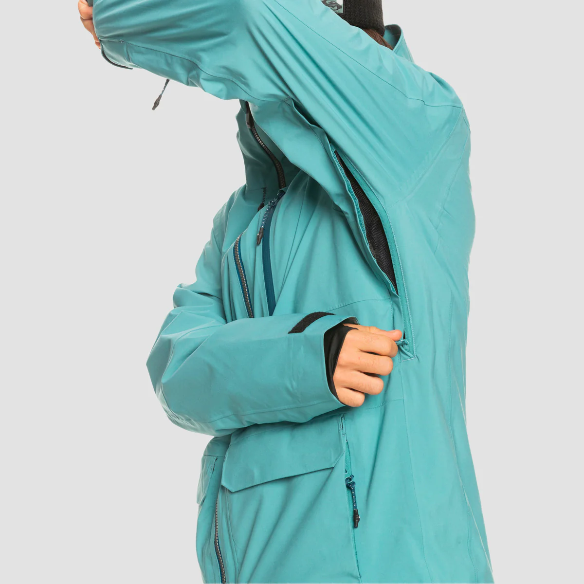 Quiksilver Sammy Carlson Stretch Quest Technical Snow Jacket Brittany Blue - Image 4
