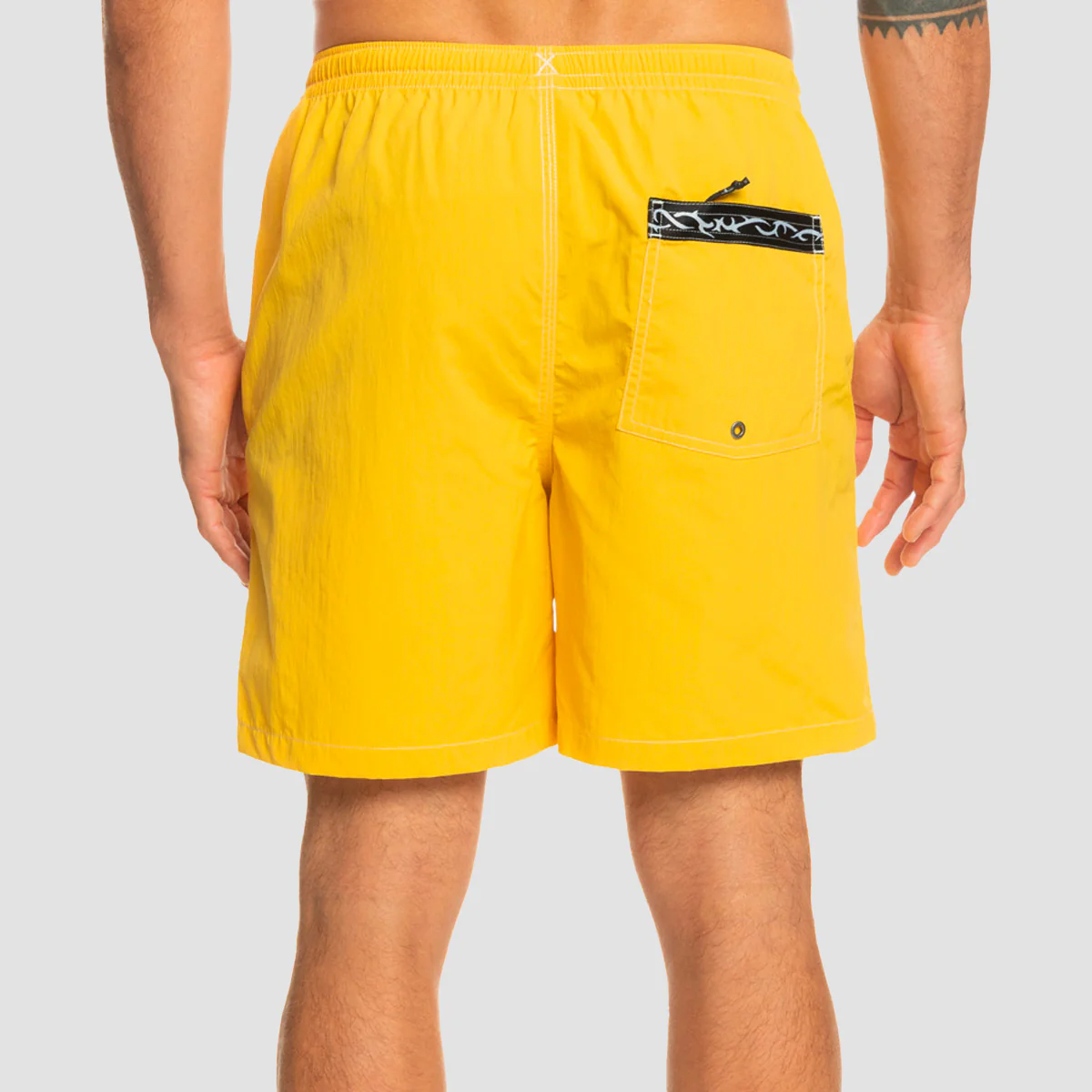 Quiksilver Saturn 18" Volley Boardshorts Yolk Yellow - Image 2