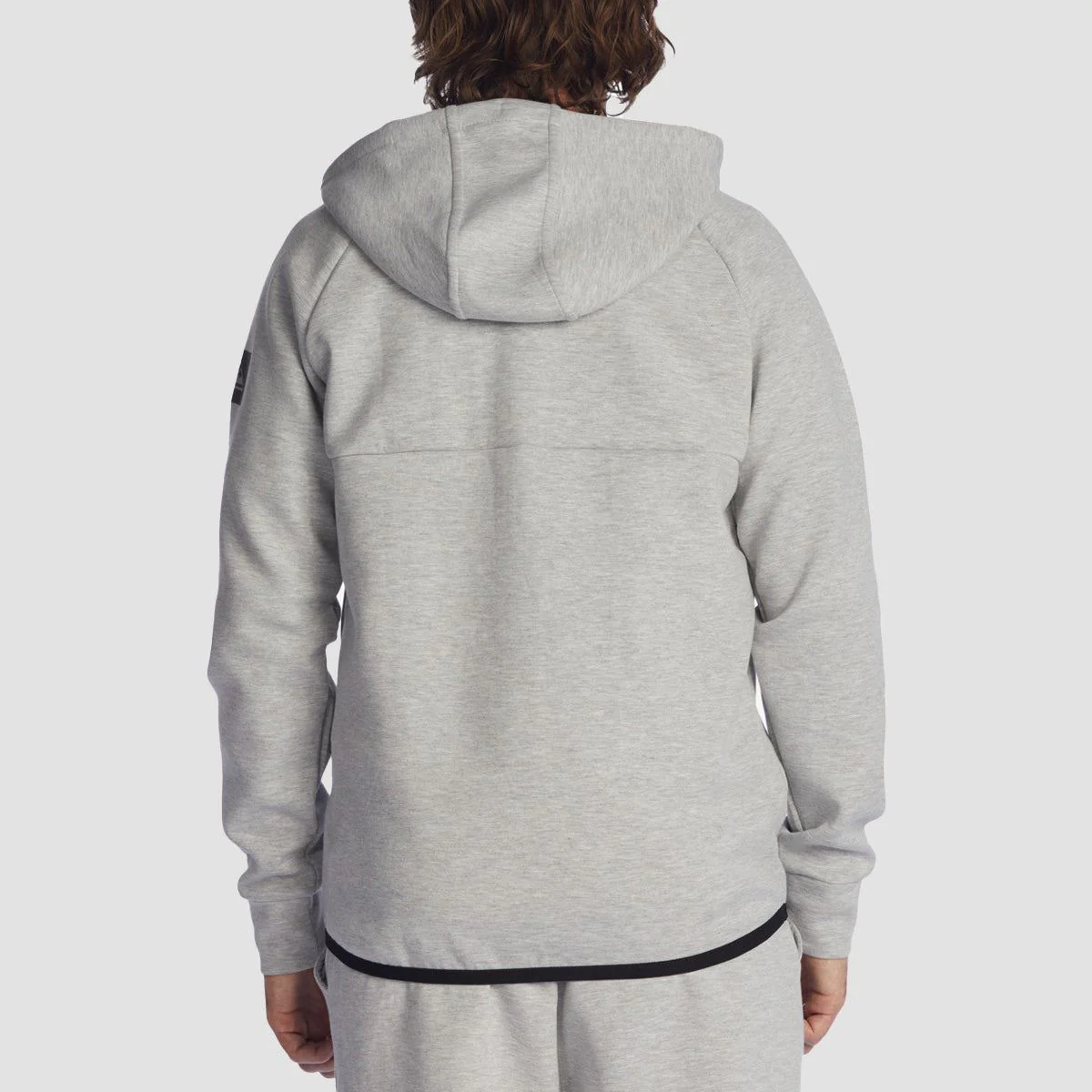 Quiksilver Step off Half-Zip Pullover Hoodie Light Grey Heather - Image 2