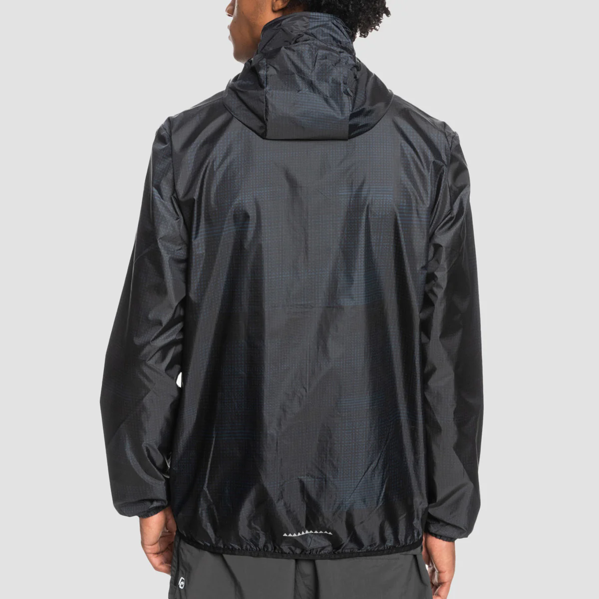 Quiksilver Summit Run Windbreaker Jacket Phantom Grids - Image 2