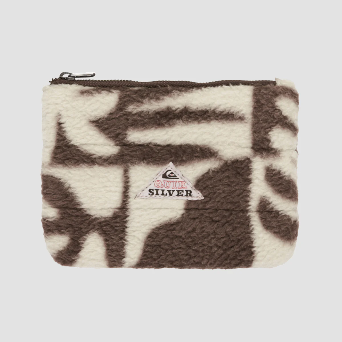 Quiksilver The Winter AOP Pouch Pocket Chocolate Brown Mini Checker - Womens