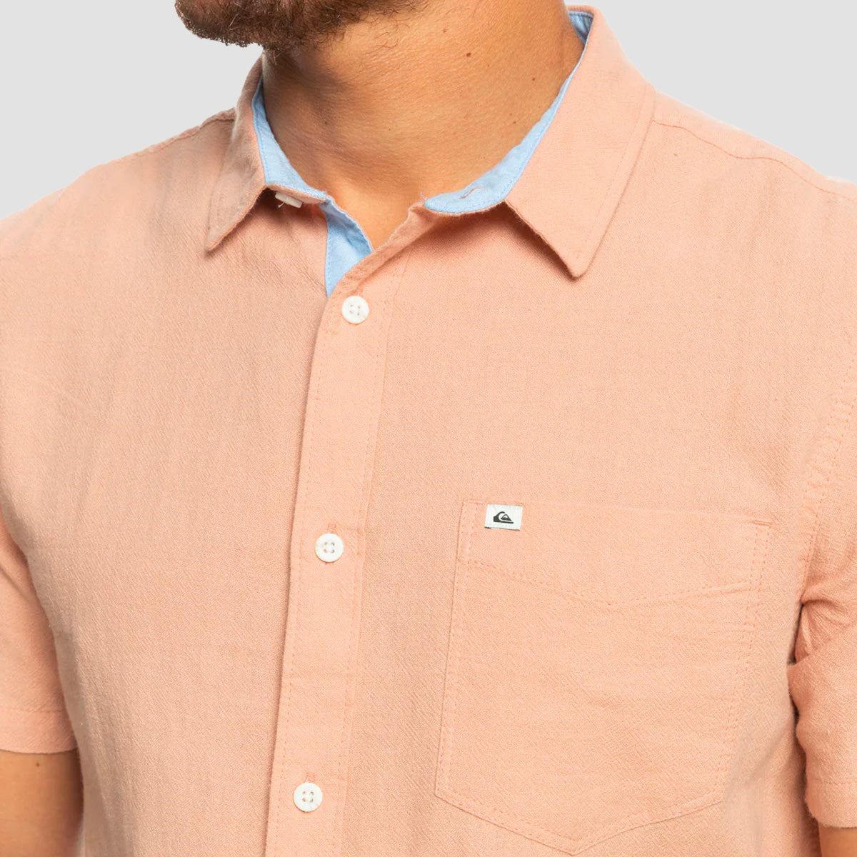 Quiksilver Time Box Short Sleeve Shirt Cafe Creme - Image 2