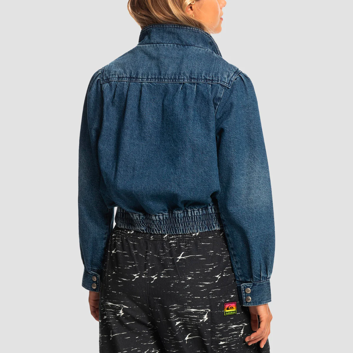 Quiksilver x Stranger Things The Nancy Vintage Denim Jacket Rinse - Womens - Image 3