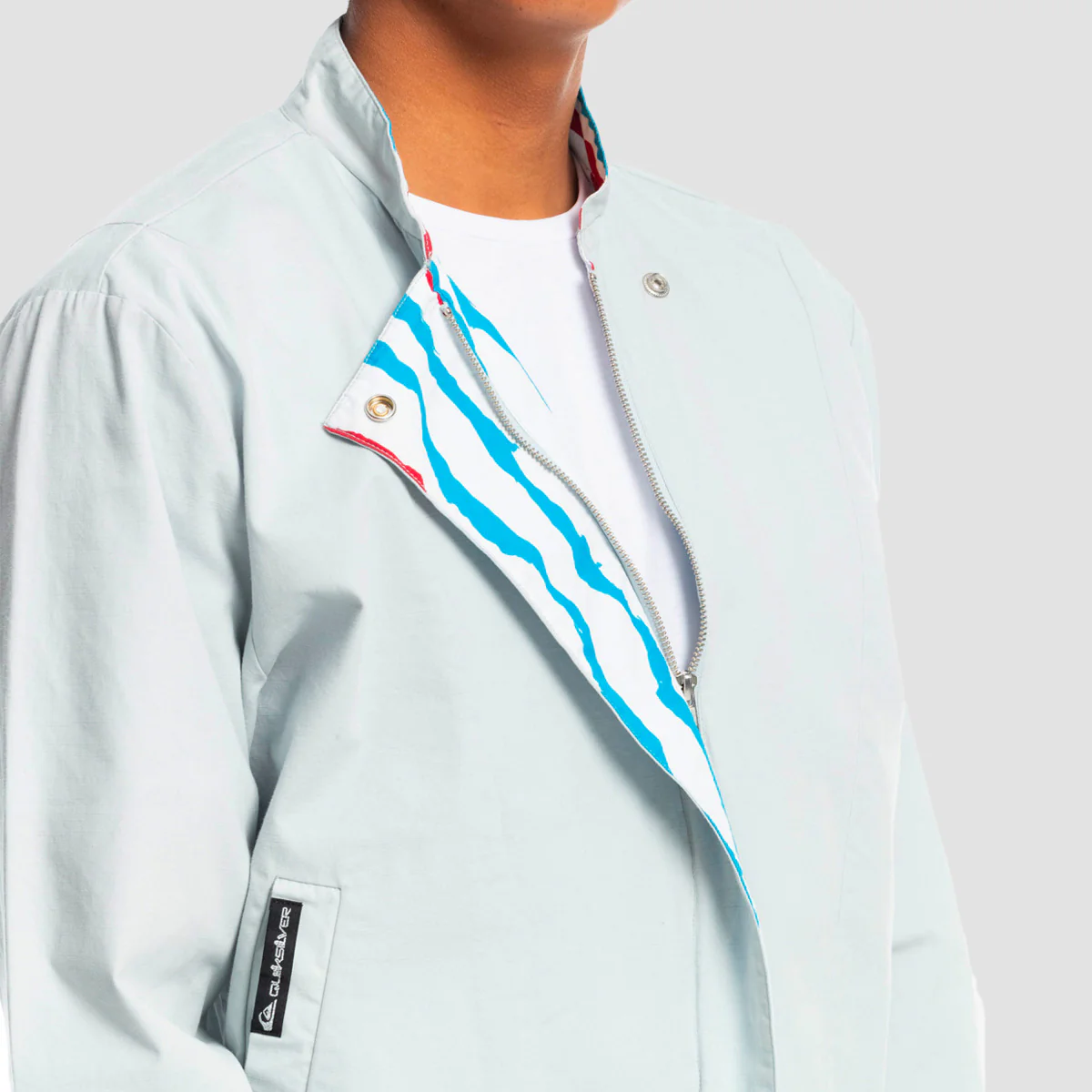 Quiksilver x Stranger Things The Steve Jacket Pearl Blue - Image 3