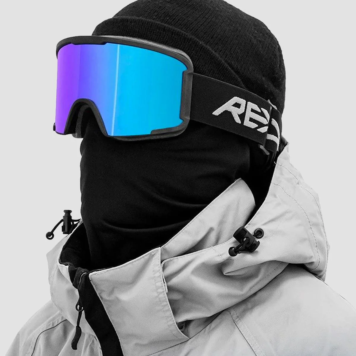 REKD Classic SnapFit Snow Goggle Kit Black/Sapphire - Image 3