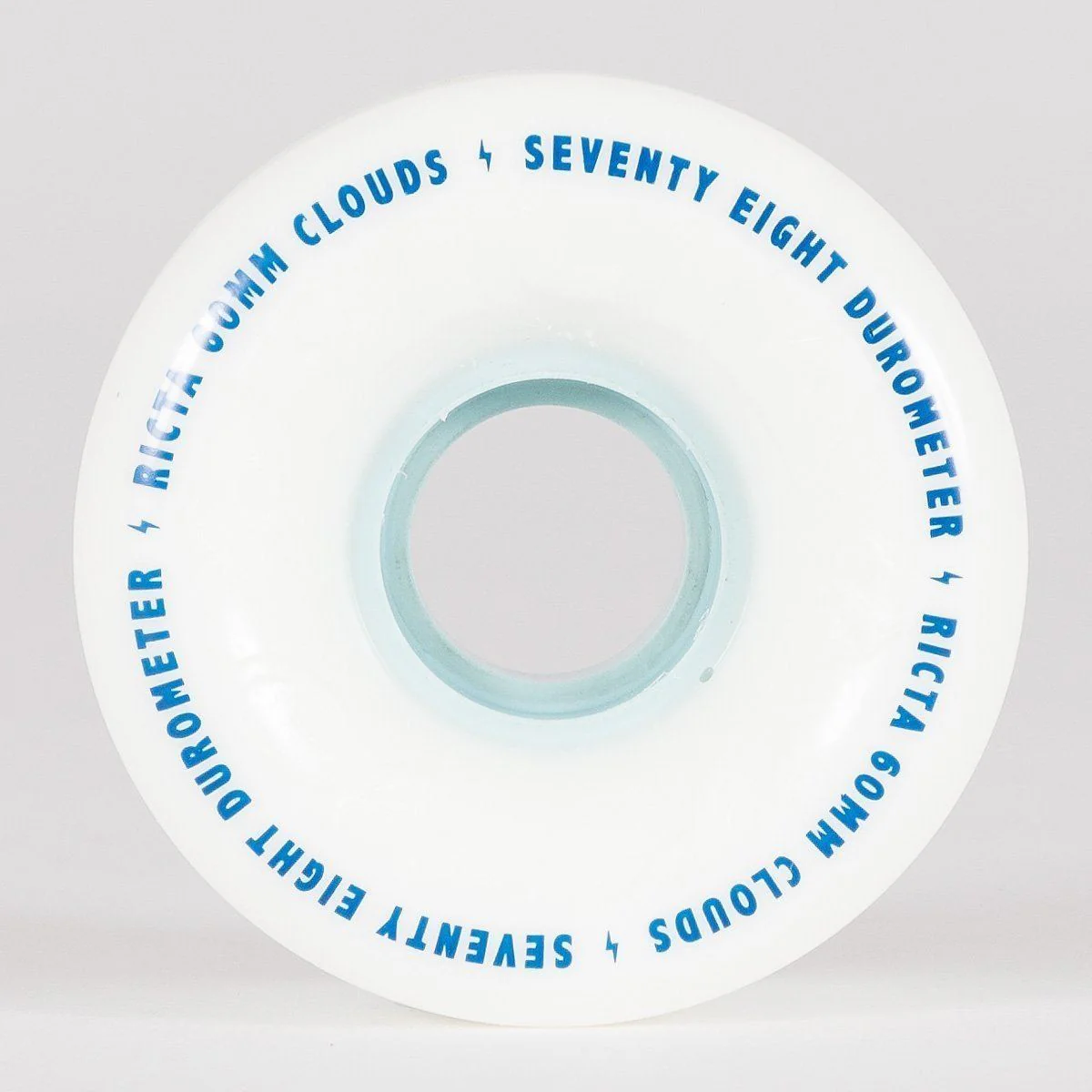 Ricta Clouds 78a Skateboard Wheels White/Blue 60mm - Image 2