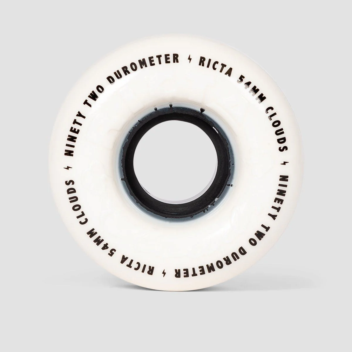Ricta Clouds 92a Skateboard Wheels White/Black 54mm - Image 2