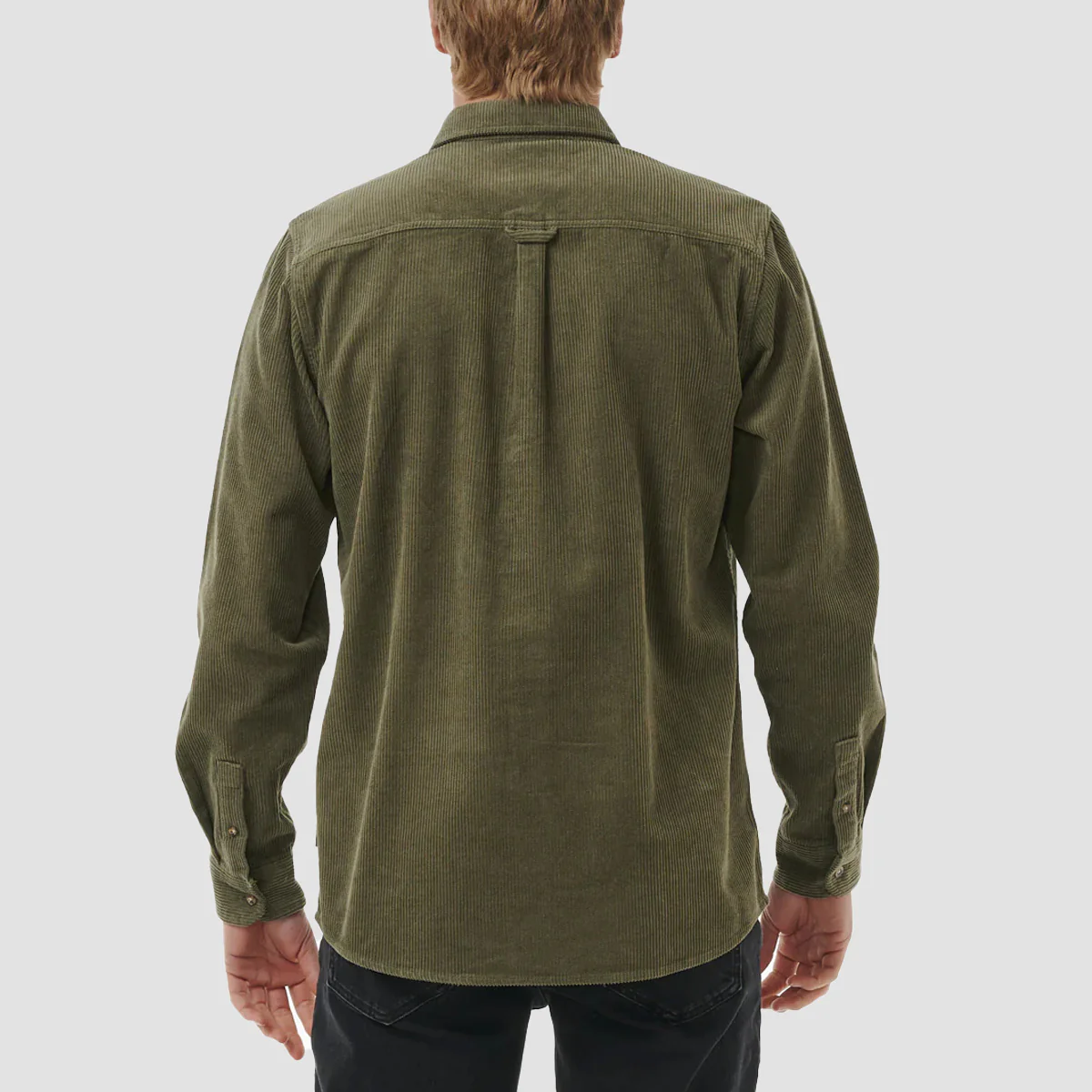 Rip Curl Classic Surf Cord Longsleeve Shirt Dusty Olive - Image 2