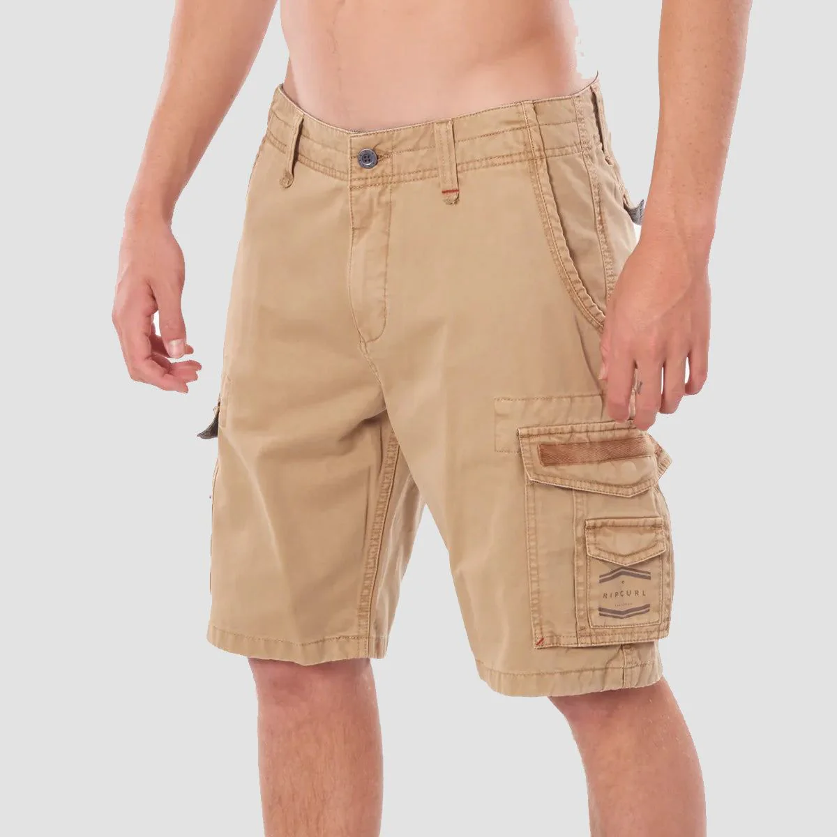 Rip Curl Classic Surf Trail Cargo Shorts Khaki - Image 2