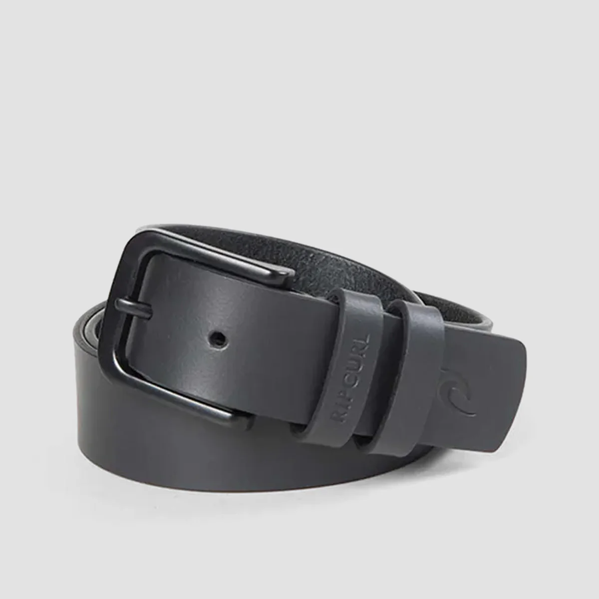 Rip Curl Cut Down Leather Belt Black