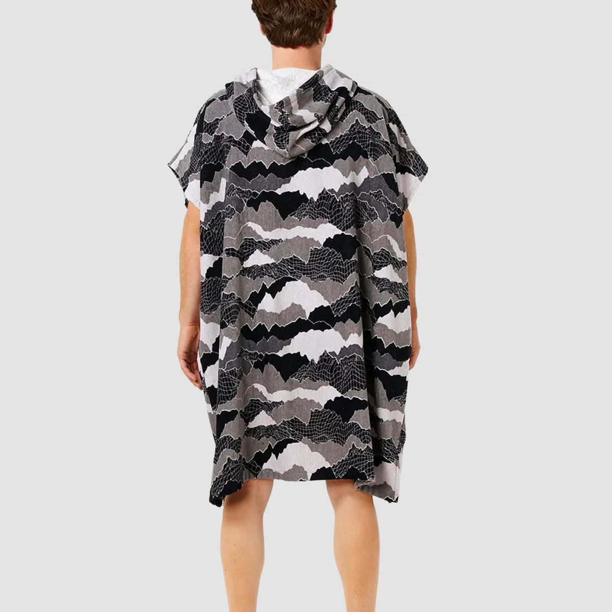 Rip Curl Fun Times Hooded Towel Black/Grey - Image 2