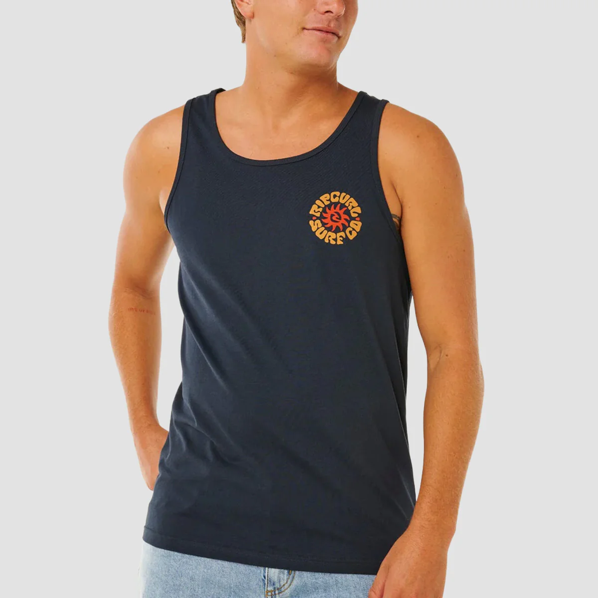 Rip Curl Pacific Rinse Tank Vest Dark Navy - Image 2