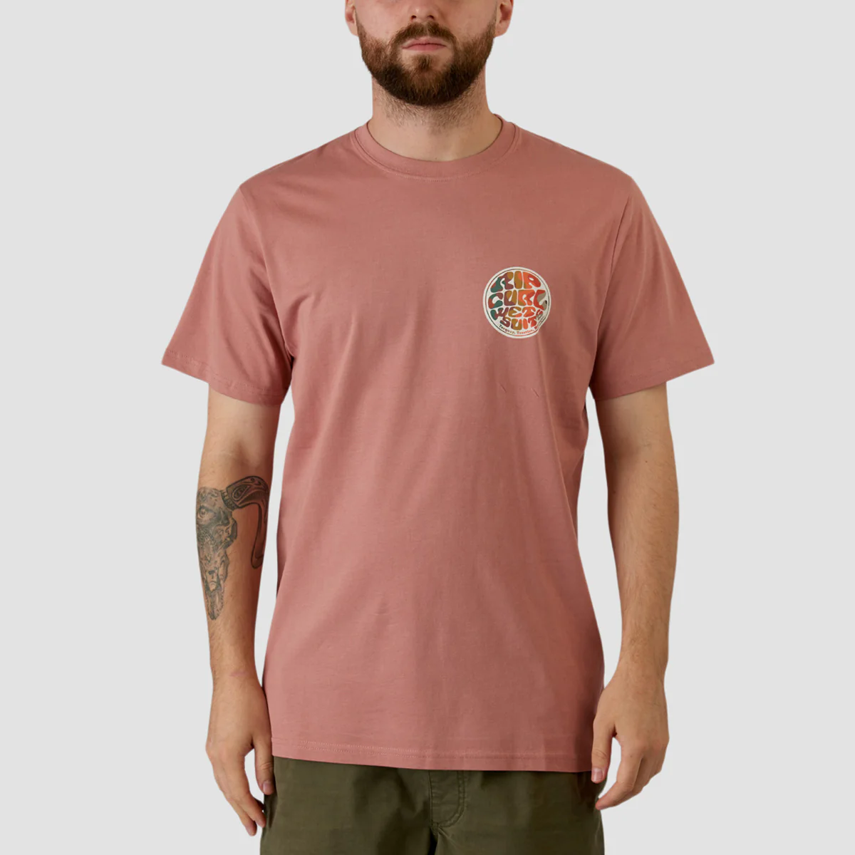 Rip Curl Passage T-Shirt Mushroom - Image 2