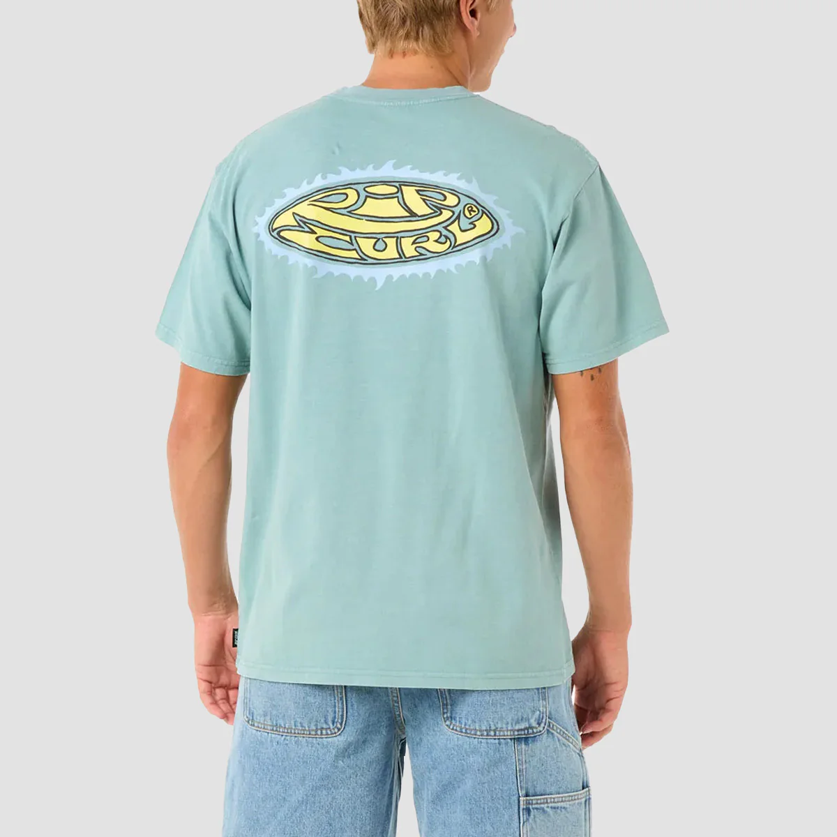 Rip Curl Raw Energy Sloth T-Shirt Blue Lagoon - Image 2