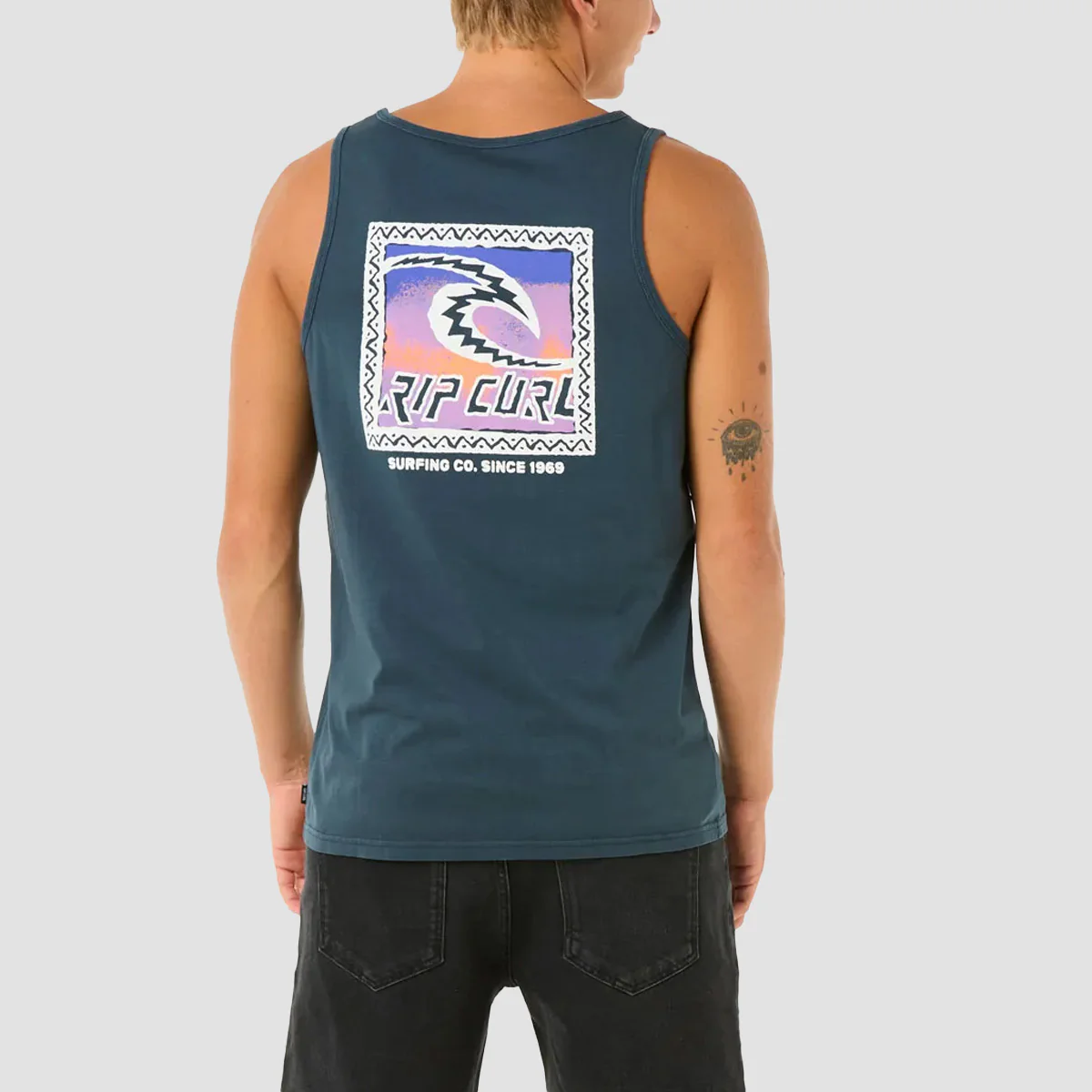 Rip Curl Raw Energy Trad Tank Vest Dark Navy - Image 2