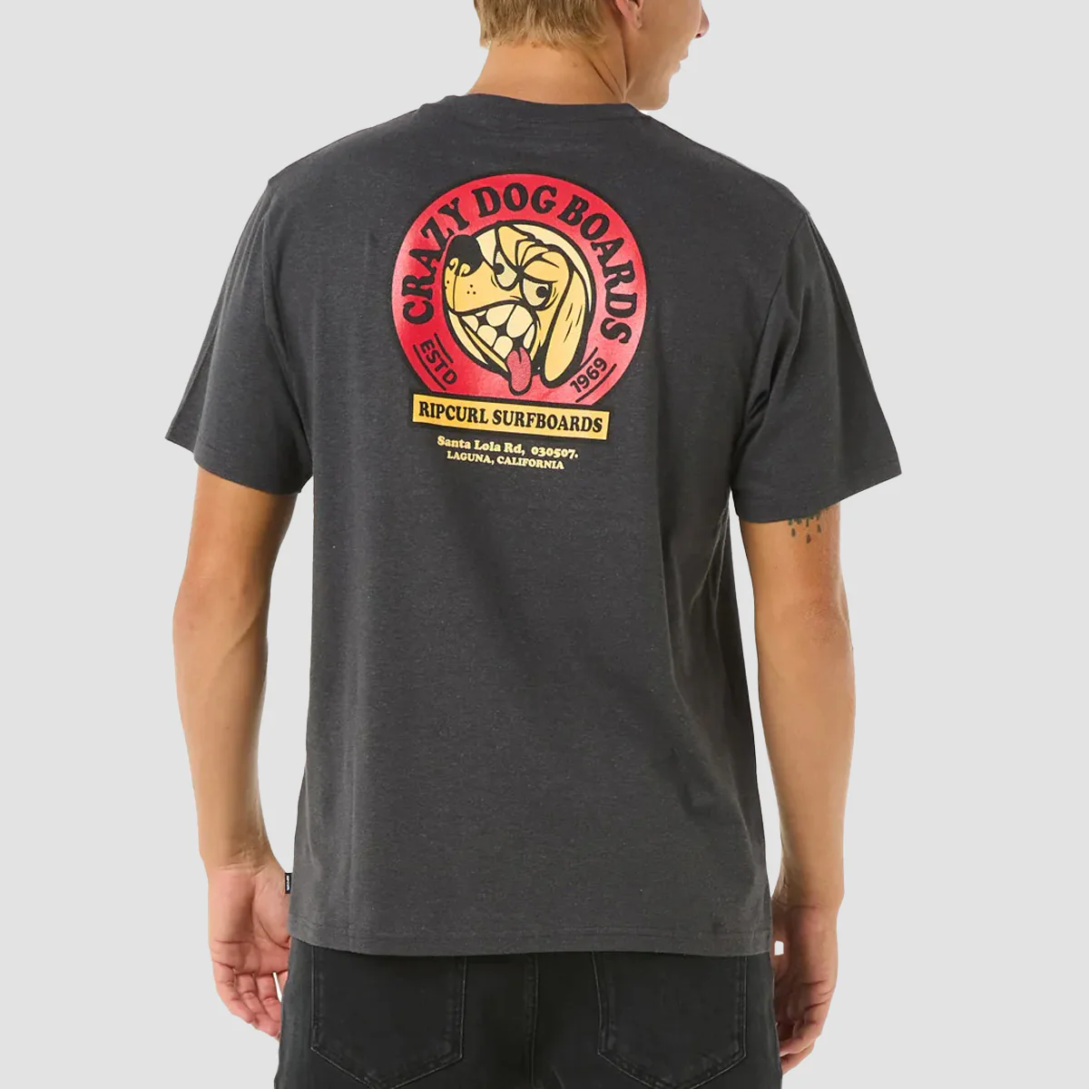 Rip Curl Shaper Address T-Shirt Washed Black - Image 2