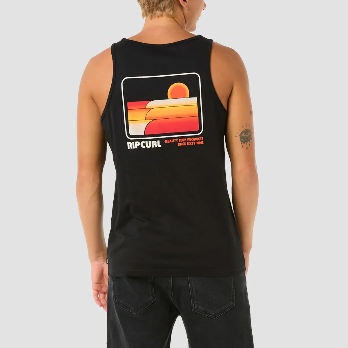 Rip Curl Surf Revival Peaking Tank Vest Black - Image 2