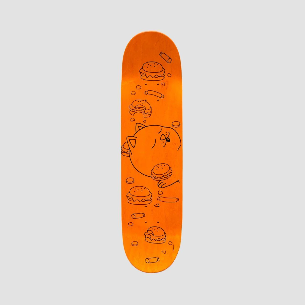 Ripndip Fat Hungry Baby Skateboard Deck Purple - 8.25" - Image 2
