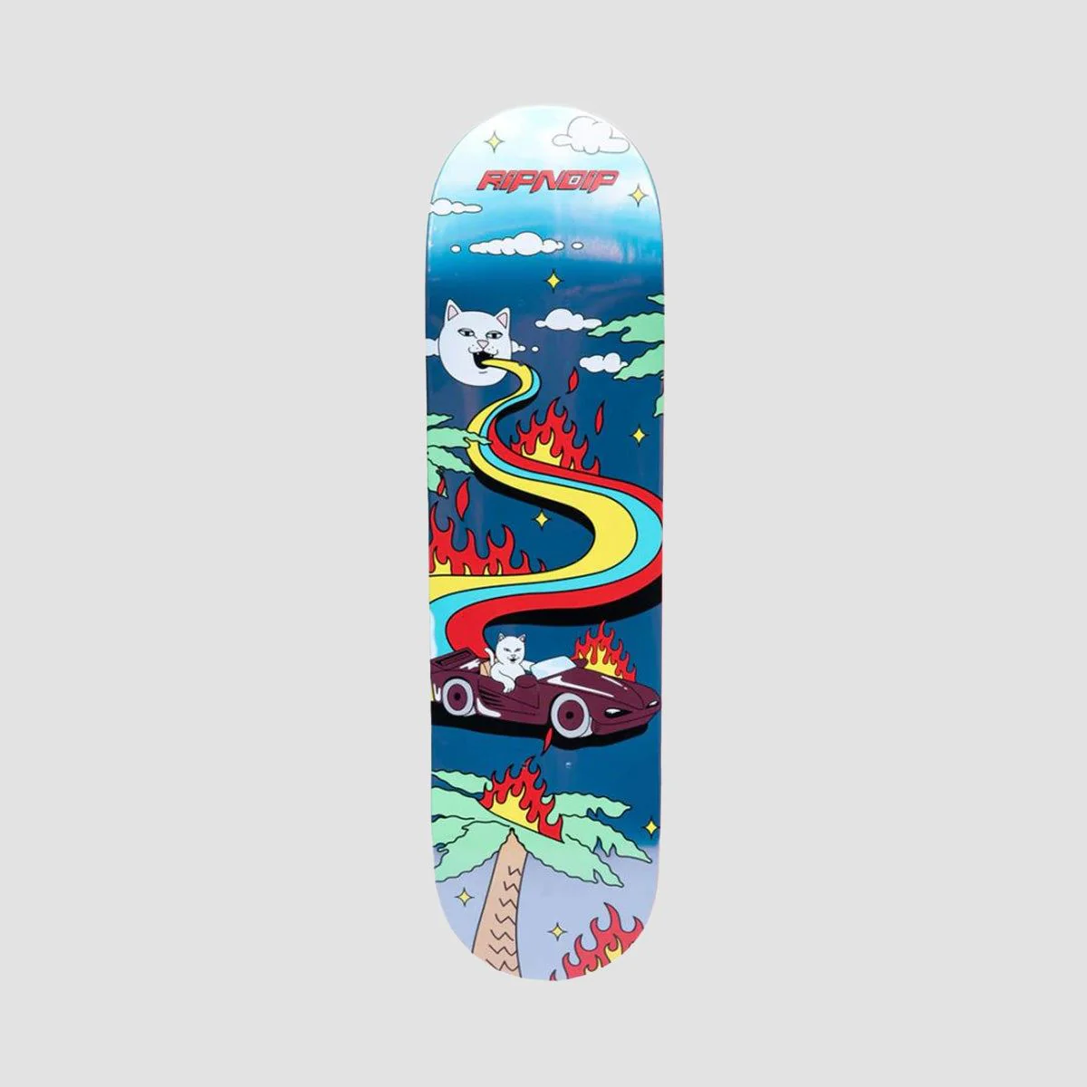 RIPNDIP Hell Racer Skateboard Deck Blue - 8.5"