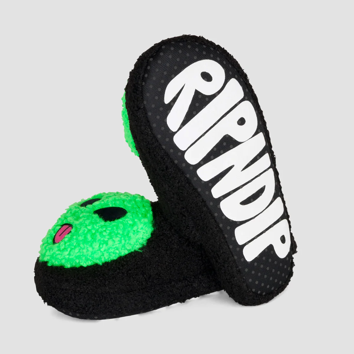 Ripndip Lord Alien Plush Face House Slippers Black - Image 2