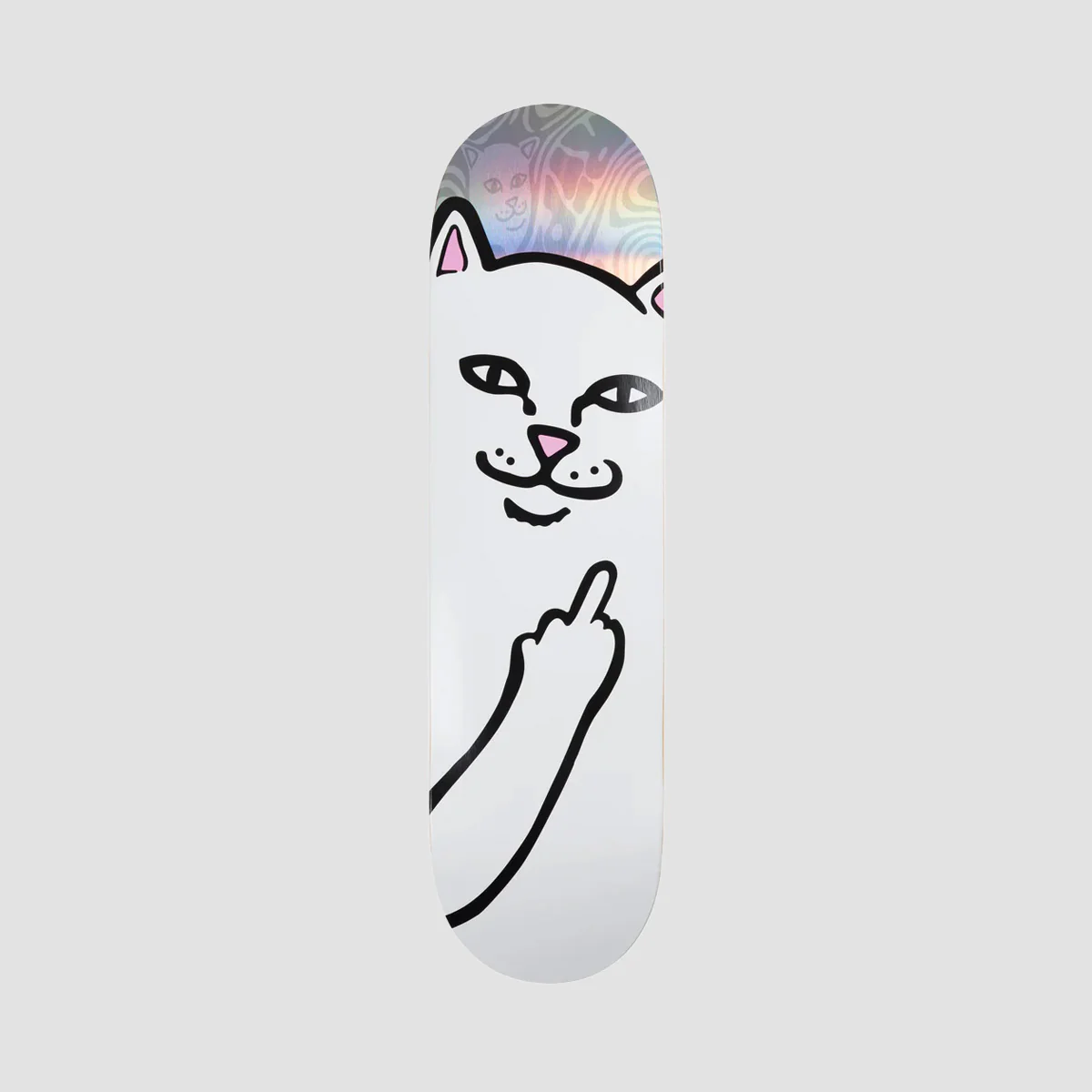 Ripndip Lord Nermal Hypnotic Skateboard Deck Silver - 8.5"