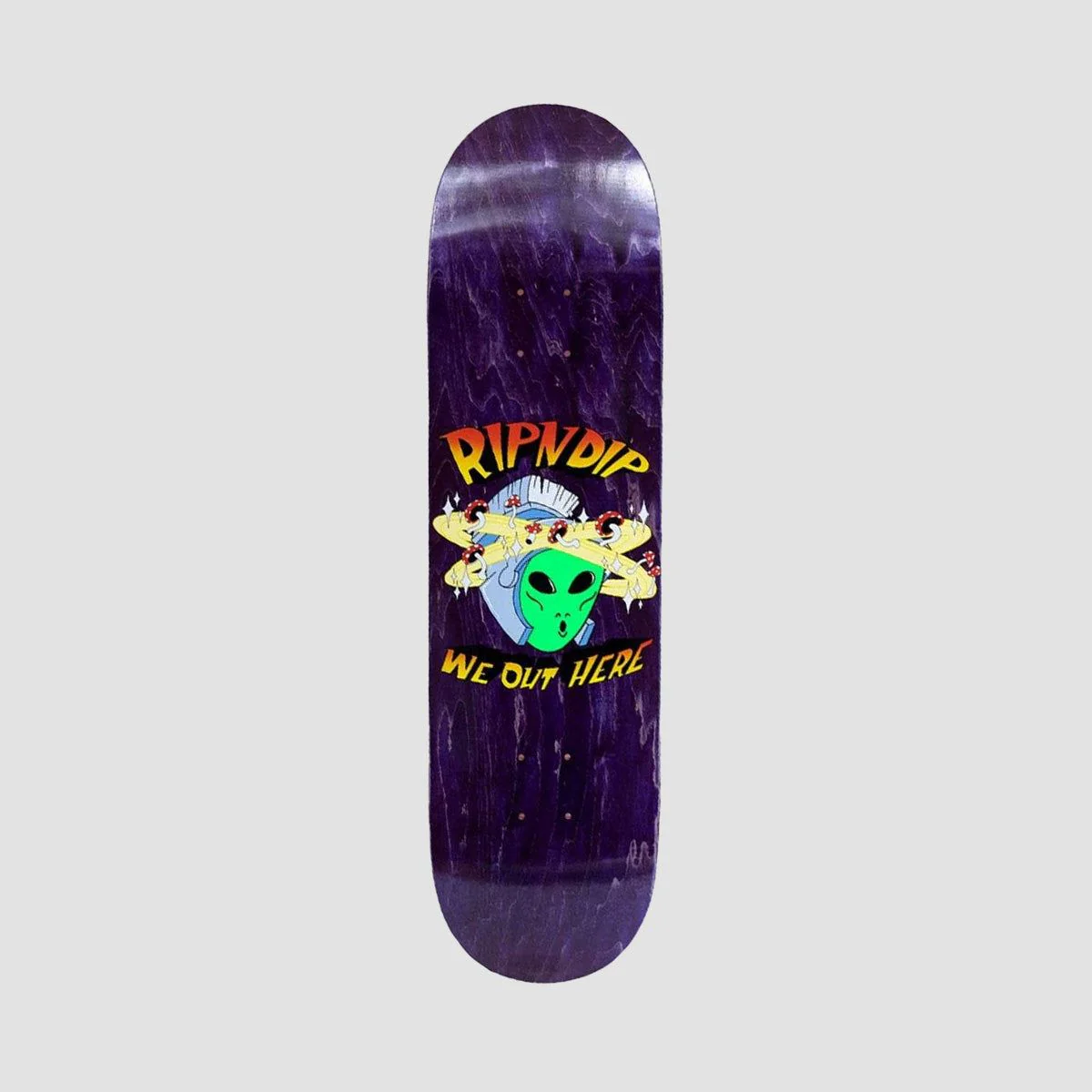 RIPNDIP Out of this World Skateboard Deck Purple - 8"