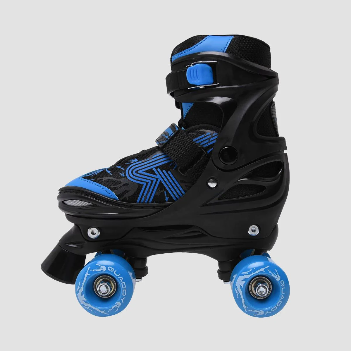 Roces Quaddy 3.0 Adjustable Quad Skates Black/Astro Blue - Kids - Image 2